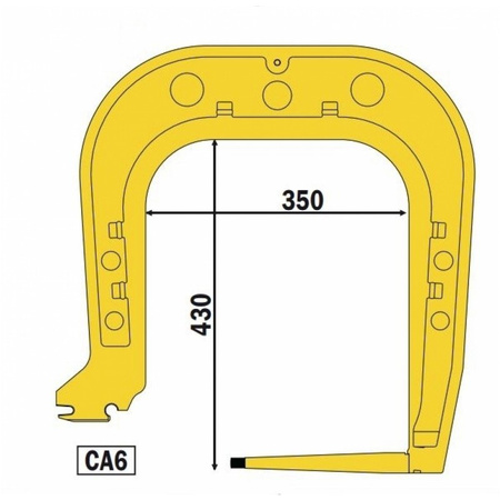 Ramię wodne L=430 CA6