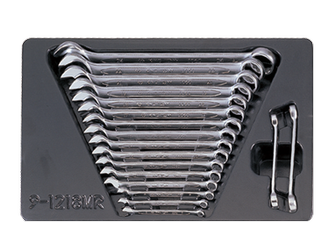 ZESTAW KLUCZY PŁASKO-OCZKOWYCH 18cz. 6-24mm, KLUCZE DO PRZEWODÓW HAMULCOWYCH 8-11mm, WKŁAD DO WÓZKA