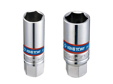 NASADKA  DO  ŚWIEC 3/8''  21mm x 68mm    6-kąt. CHROM,  WKŁADKA  GUMOWA