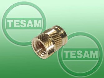 S0002405 - Tulejka, wkładka wtłaczana M8 x 1.25 - plastik, odporna na wibracje