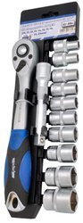 Zestaw kluczy nasadowych 1/2" - 12 elementów