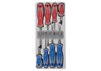 ZESTAW WKRĘTAKÓW 8 cz. KRZYŻAK + PŁASKIE