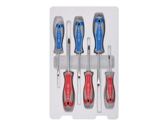 ZESTAW WKRĘTAKÓW 6 cz. KRZYŻAK No.0 x 60, No.1x80, No.2x100, PŁASKIE 3x75, 5,5x100, 6,5x150