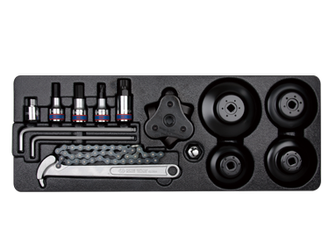 KPL. NARZĘDZI DO FILTRÓW OLEJU, WKŁAD DO SKRZYNKI