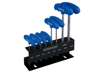 ZESTAW IMBUSÓW  Z  UCHWYTEM ''T''  8szt.  1155  -  HEX  5/64" - 3/8",  STOJAK