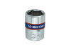 NASADKA  KRÓTKA  1/4''   9mm x 24,5mm,  6-kąt. CHROM