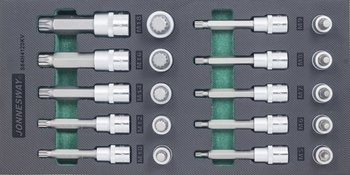 Kpl. 20szt. kluczy SPLINE z nasadką 1/2" we wkładce EVA S64H4120KV