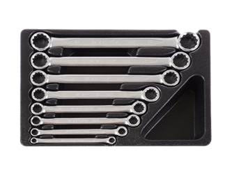 ZESTAW KLUCZY  OCZKOWYCH  PROSTYCH 8cz.  6 - 22mm, WKŁAD DO WÓZKA