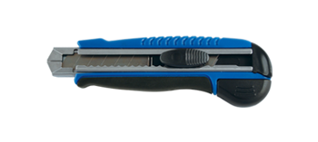 NÓŻ 165mm Z OSTRZEM CHOWANYM 18mm (4 OSTRZA ZAPASOWE)