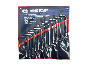 ZESTAW KLUCZY  FAJKOWYCH EKSTRA DŁUGICH 12cz.   8 - 19mm,  ETUI