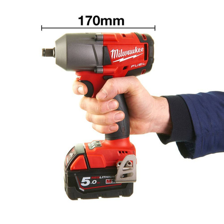 Klucz udarowy akumulatorowy 1/2" 610 Nm z pierścieniem M18 FMTIWF12-502X MILWAUKEE