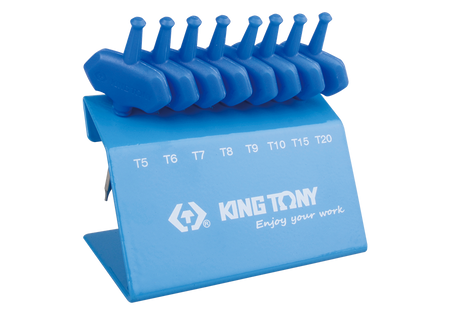 ZESTAW IMBUSÓW  Z  UCHWYTEM "T"  8szt.  1153A TORX T5 - T20, STOJAK