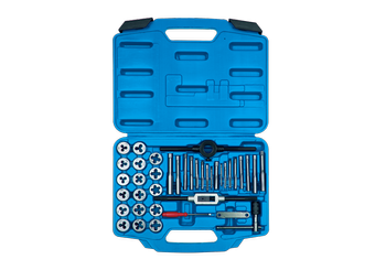 ZESTAW METRYCZNYCH NARZYNEK I GWINTOWNIKÓW 39 CZĘŚCI