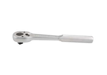 GRZECHOTKA ZE STOPU ALUMINUM 1/2" 32 ZĘBY 250mm CHROM, UCHWYT MOLETOWANY