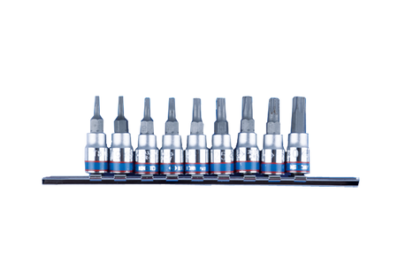 ZESTAW NASADEK 1/4" TORX 9 szt., 2033 T8 - T40, BLISTER