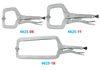 SZCZYPCE ZACISKOWE BLACHARSKIE 175mm Z RUCHOMĄ SZCZĘKĄ, CHROM