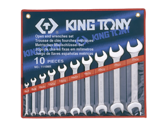 ZESTAW KLUCZY PŁASKICH  10cz.  6 - 28mm,  ETUI