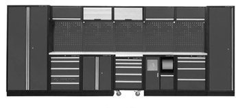 ZESTAW MEBLI WARSZTATOWYCH NUMER 1 (SZARE), 4885x460x2000mm  87D11X01SA-KG