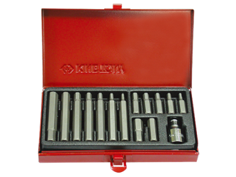 ZESTAW BITÓW 10mm 15cz. HEX 4 - 12mm, KASETA