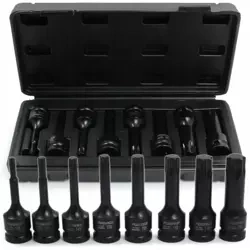 ZESTAW KLUCZY UDAROWYCH TORX 1/2'' T30-T80