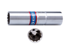 NASADKA  DO  ŚWIEC 3/8"  16mm x 70mm  12-kąt. CHROM, WKŁADKA Z METALOWYM KLIPSEM