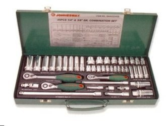 Kpl. kluczy nasadowych 1/4" i 3/8" 45szt. S04H52345S