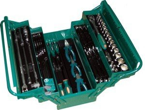 Skrzynka rozsuwana z kpl. 62szt.narzędzi C-3DH262