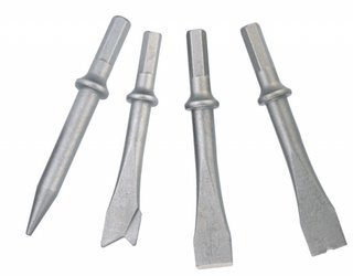 Kpl. 4 szt. grotów sześciokątnych do młotka pneumatycznego JAH-303HK-CS