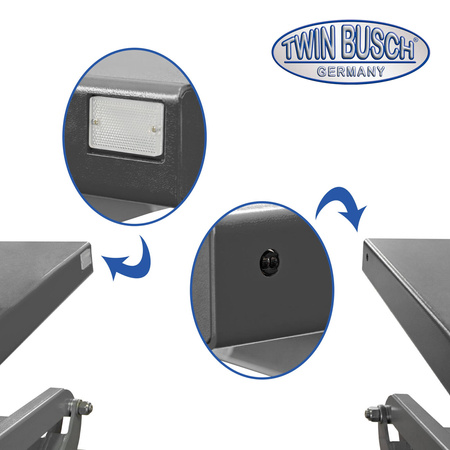 Podnośnik Nożycowy Podwójny do montażu w posadzce TW S3-18UE-G GREY-Line