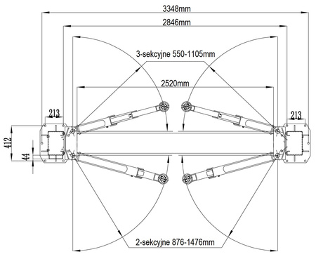 Podnośnik dwukolumnowy automat AMT 4T TL0002-230V