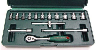 Kpl. kluczy nasadowych 1/4" 15szt.    S04H2715S