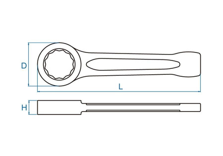 KLUCZ OCZKOWY 41MM DO POBIJANIA