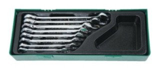 Kpl. kluczy pł.-oczkowych z grzechotką z wkł.plast. W45308SP