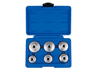 KPL. KLUCZY NASADOWYCH DO FILTRÓW OLEJU 6szt. W WALIZCE PLAST.