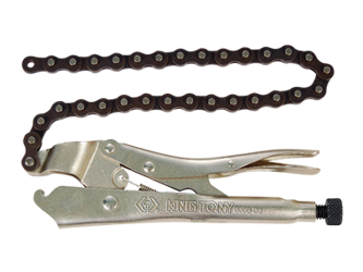 SZCZYPCE ZACISKOWE W KSZTAŁCIE "U" 225mm, CHROM