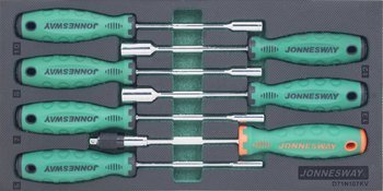 Kpl. 7szt. wkrętaków z końcówką nasadową we wkładce EVA D71N107KV