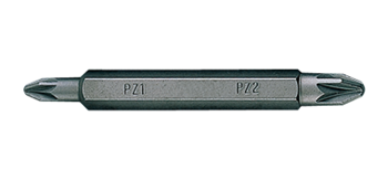 BIT DWUSTRONNY 1/4''  POZIDRIV  No.3 / PŁASKI   7,0 x 1,2 x 60mm