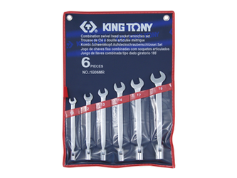 ZESTAW KLUCZY  PŁASKO-NASADOWYCH  6cz.  10 - 19mm