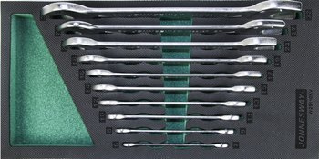 Kpl. 10szt. kluczy płaskich we wkładce EVA W25110KV