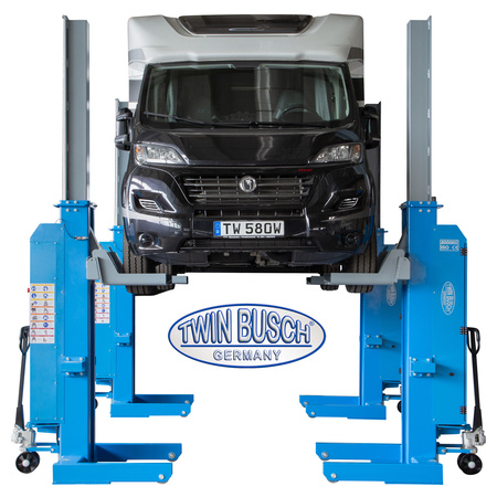 Podnośnik Kolumnowy do Samochodów Ciężarowych bezprzewodowy TW 580W-6 udźwig 48t