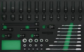 Kpl. narzędzi 51szt. we wkładce EVA S03A4151SV