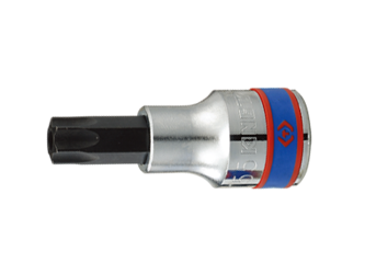 NASADKA  KRÓTKA  1/2''   Z  KOŃCÓWKĄ  TORX  Z  OTWOREM  T25 x 60mm