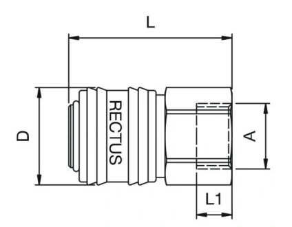 Typ 26 szybkozłącze 3/8"  RECTUS