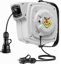 Zwijak kablowy 230 V z pojedyńczym gniazdem