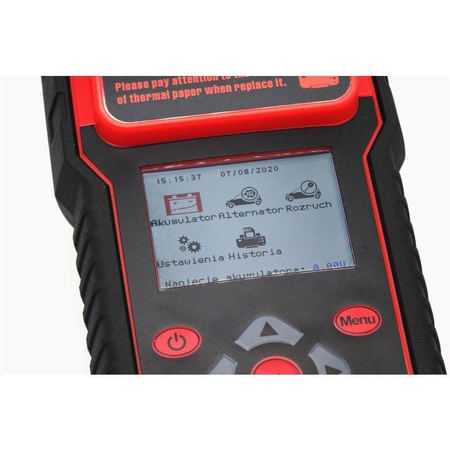 Tester z drukarką BDT7000 WET/EFB/GEL/AGM +walizka IDEAL