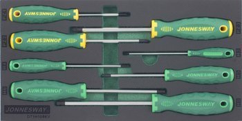 Kpl. 8szt. wkrętaków ampulowych z kulką i krzyżakowych POZI we wkładce EVA D71H108KV