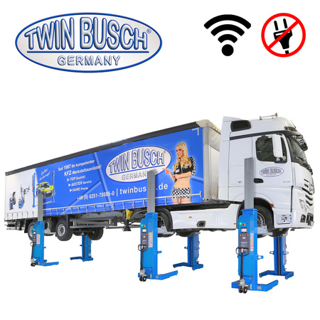 Podnośnik Kolumnowy do Samochodów Ciężarowych bezprzewodowy TW 580W-6 udźwig 48t