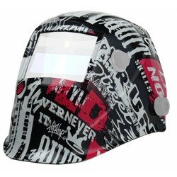 Hełm przyłbicy TURBO grafitti 1 bez filtra+nagłow.