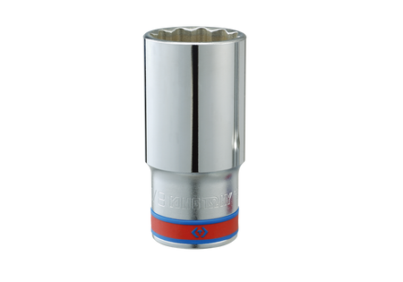 NASADKA DŁUGA  1/2''   CALOWA  11/16'' x 77mm  12-kąt, CHROM