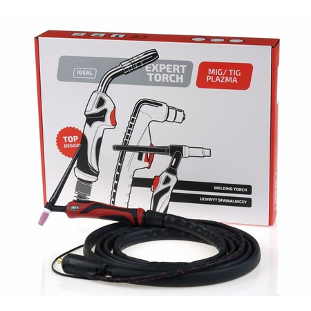 Uchwyt spawalniczy TIG 26FX 8m  silikon-skóra DUAL